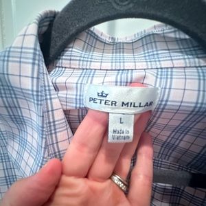 Men’s Peter Millar No Wrinkle Button Down Size L